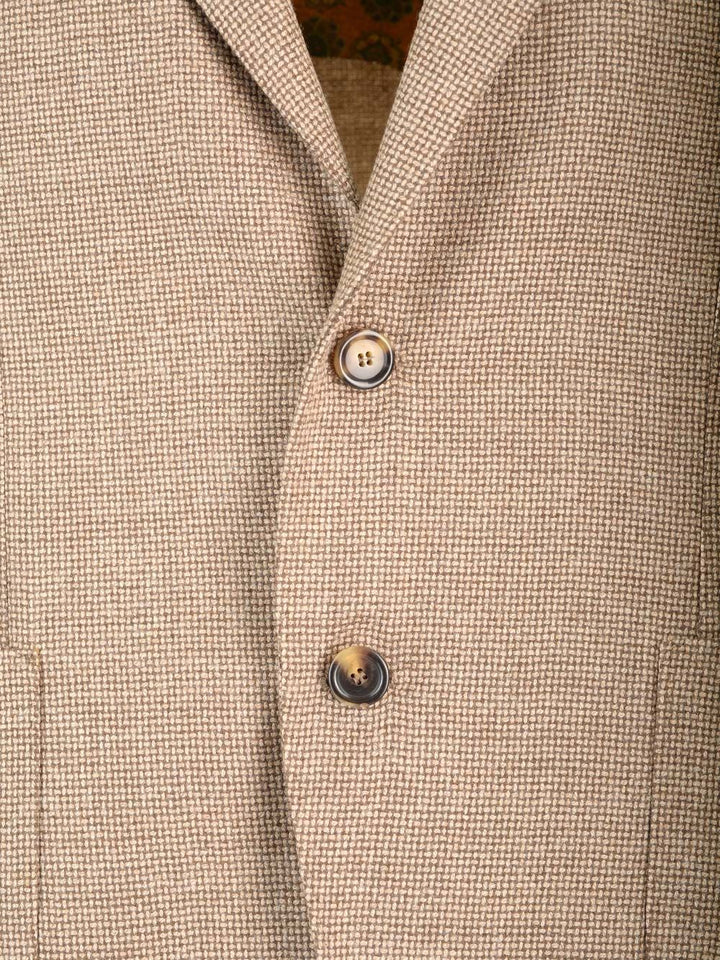 Al Duca D'Aosta Basketweave Stich Jacket Giacche - Beige | 2703b13ac743066ef7bc9bac12526c54f416bae3