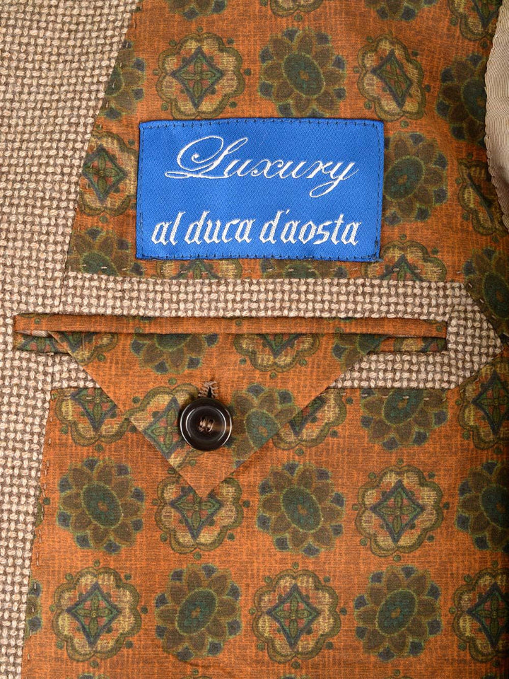 Al Duca D'Aosta Basketweave Stich Jacket Giacche - Beige | f30953367a0e9b006f26e466e1095cb0b6807908