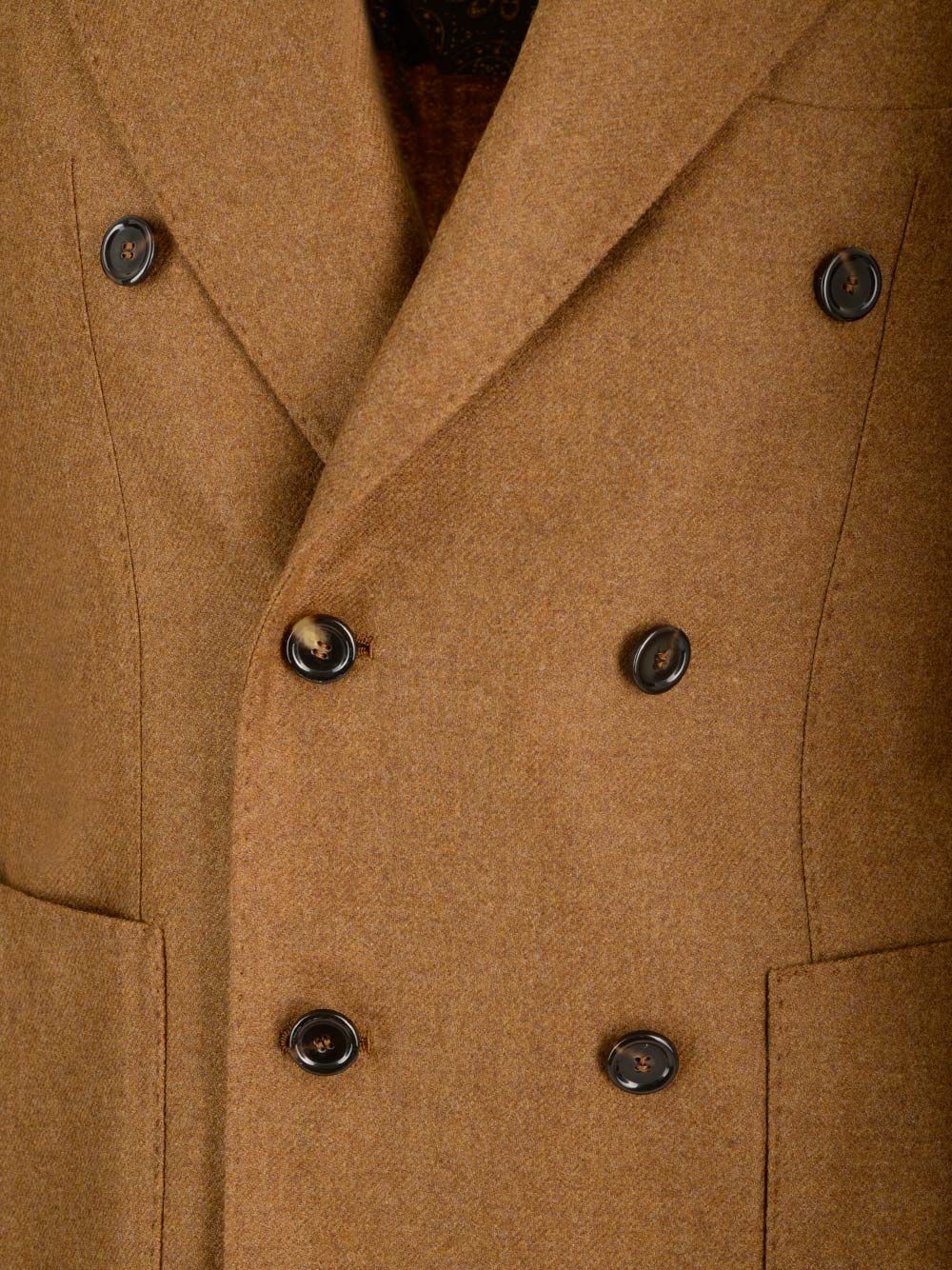 Al Duca D'Aosta Double-Breasted Jacket With Metal Gold Buttons Giacche - Marrone | f42427473e216b7b41a910fd63ffa88859d848ab