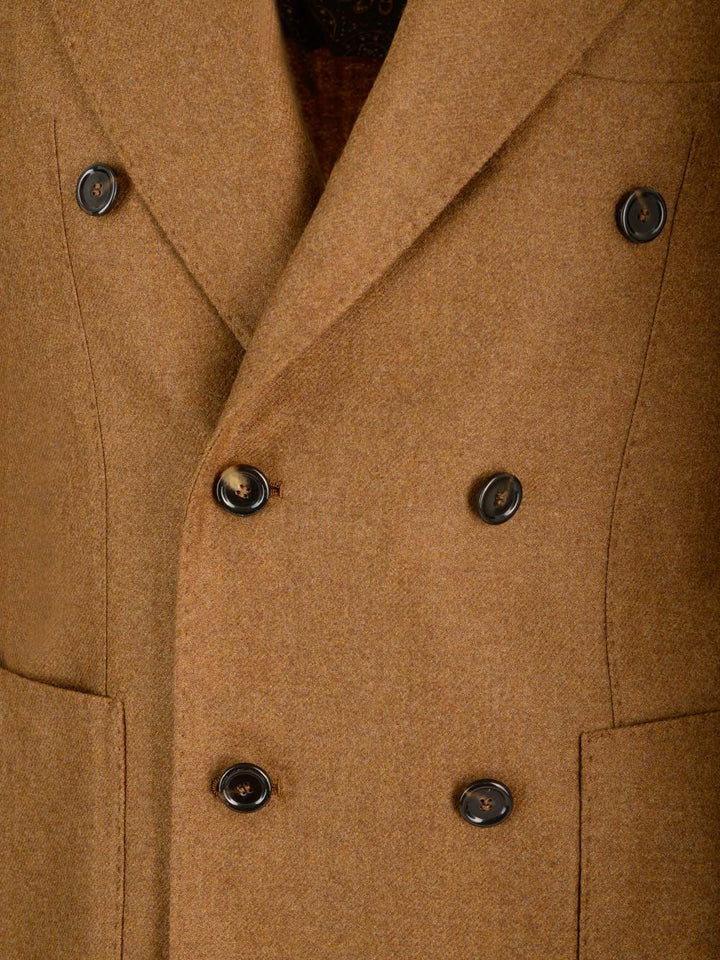Al Duca D'Aosta Double-Breasted Jacket With Metal Gold Buttons Giacche - Marrone | f42427473e216b7b41a910fd63ffa88859d848ab