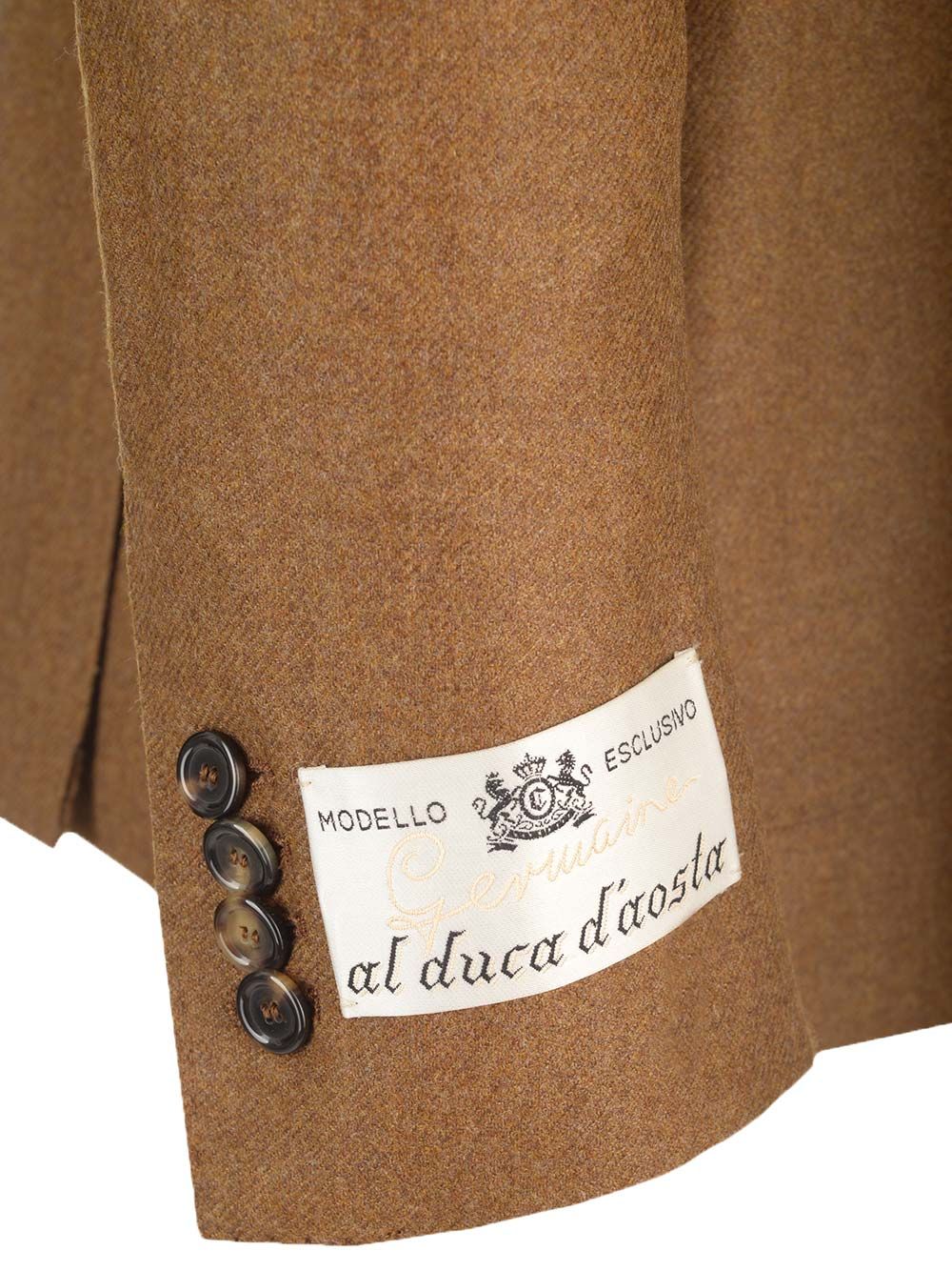 Al Duca D'Aosta Double-Breasted Jacket With Metal Gold Buttons Giacche - Marrone | 34f73c58306d1009c89663e80818bf45195e6668
