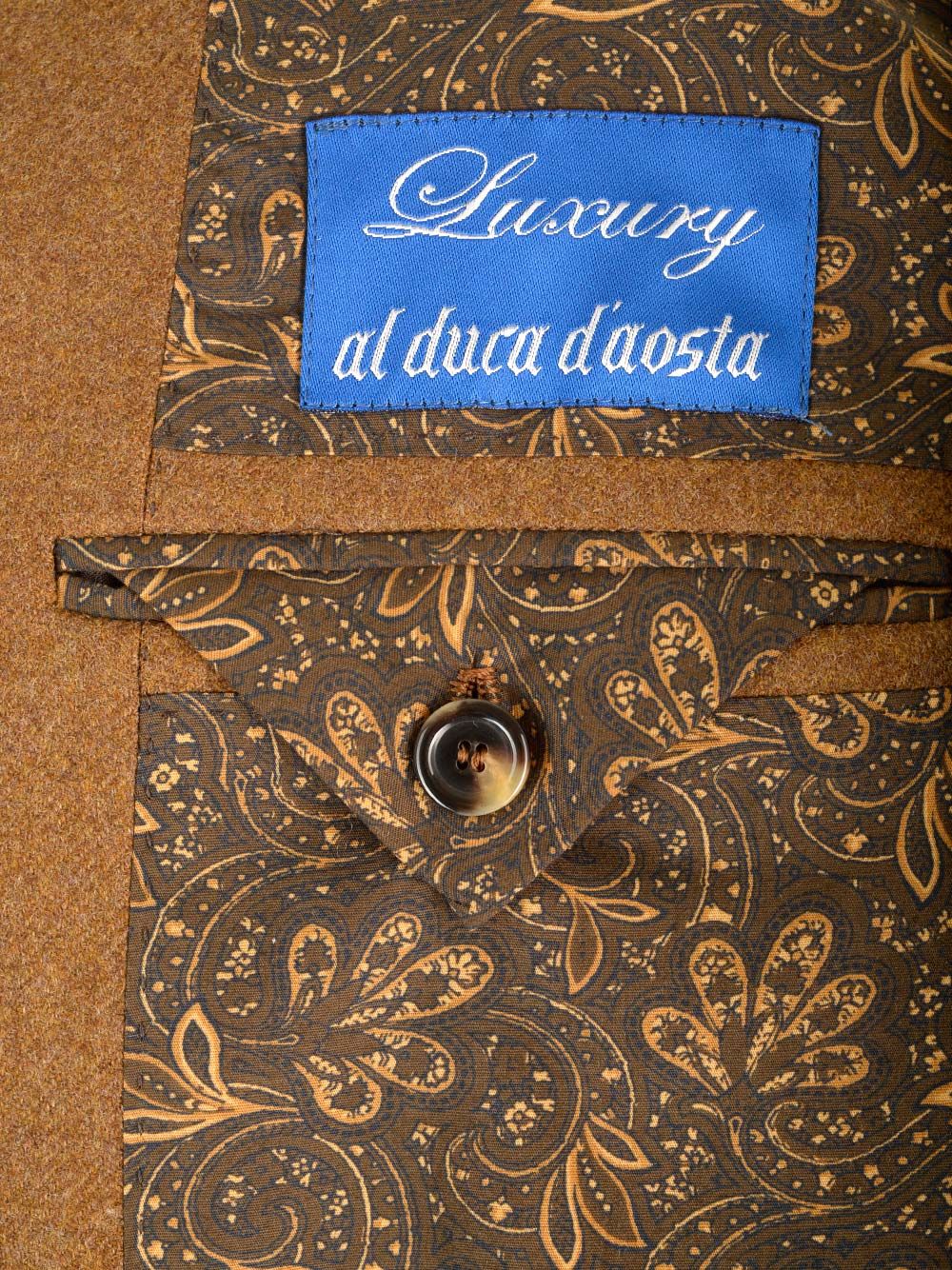 Al Duca D'Aosta Double-Breasted Jacket With Metal Gold Buttons Giacche - Marrone | 736769b8a33136b325adcc11188348e6f7ffbe65