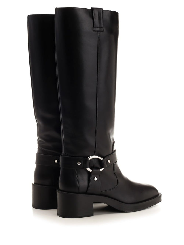 Stuart Weitzman Biker Jax Knee-High Boots - Nero | 4b156295b7187b883aeb5fd76037f6126aaaa553