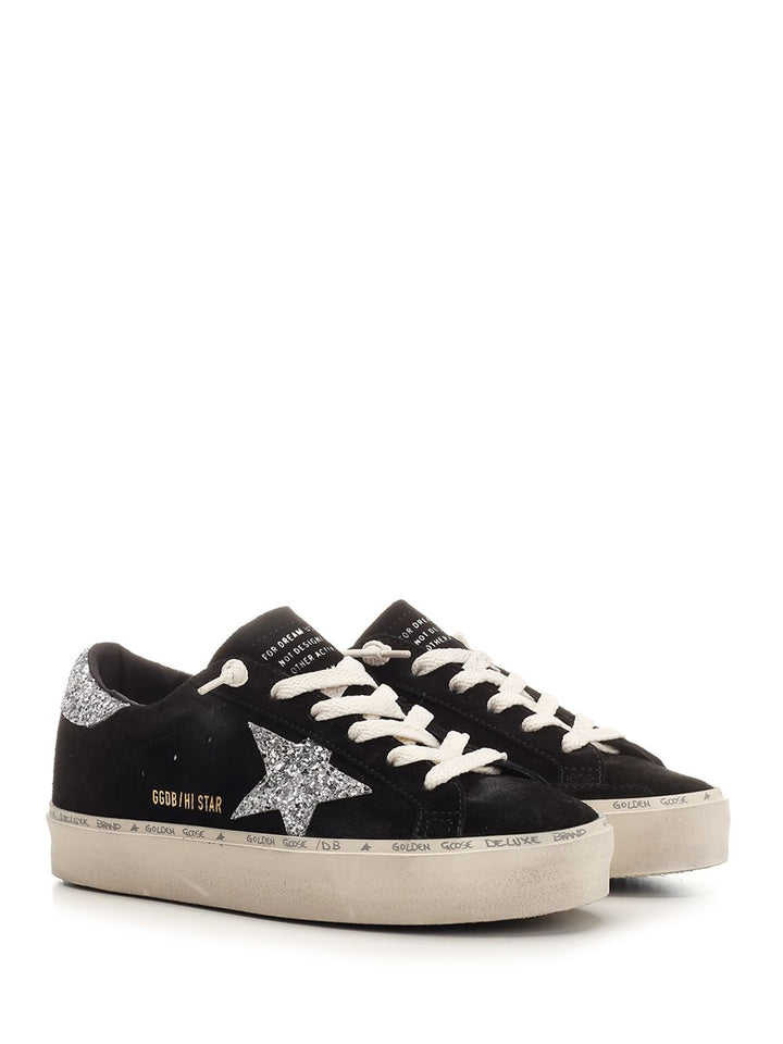 Golden Goose Deluxe Brand Hi Star Sneakers - Nero | bdd98b030b78ac07ad639179c87360aa0968e77b