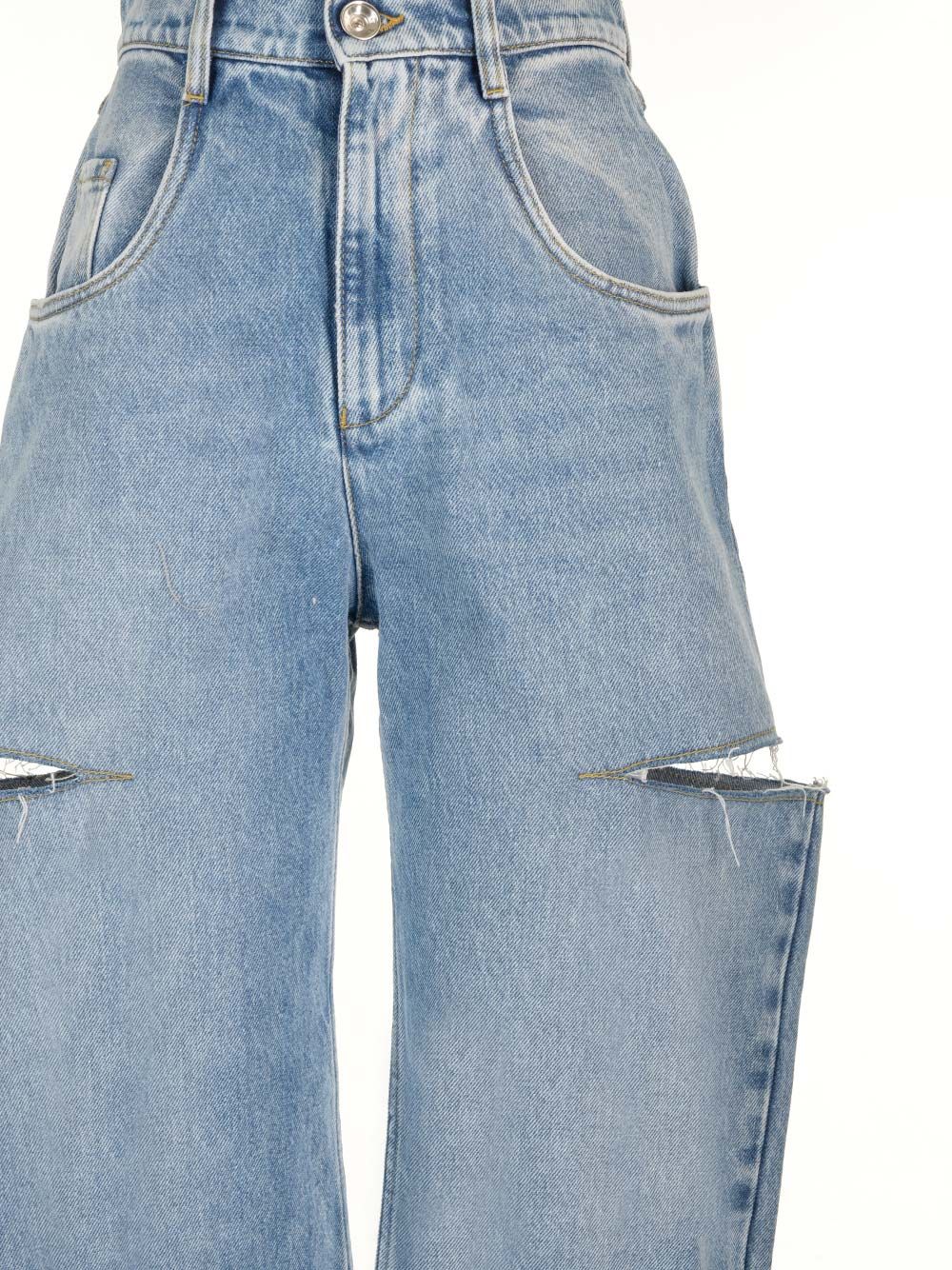 Maison Margiela Cut Off Jeans - Light blue | d53752c95334ae301d028caca2a58ddecf7af240