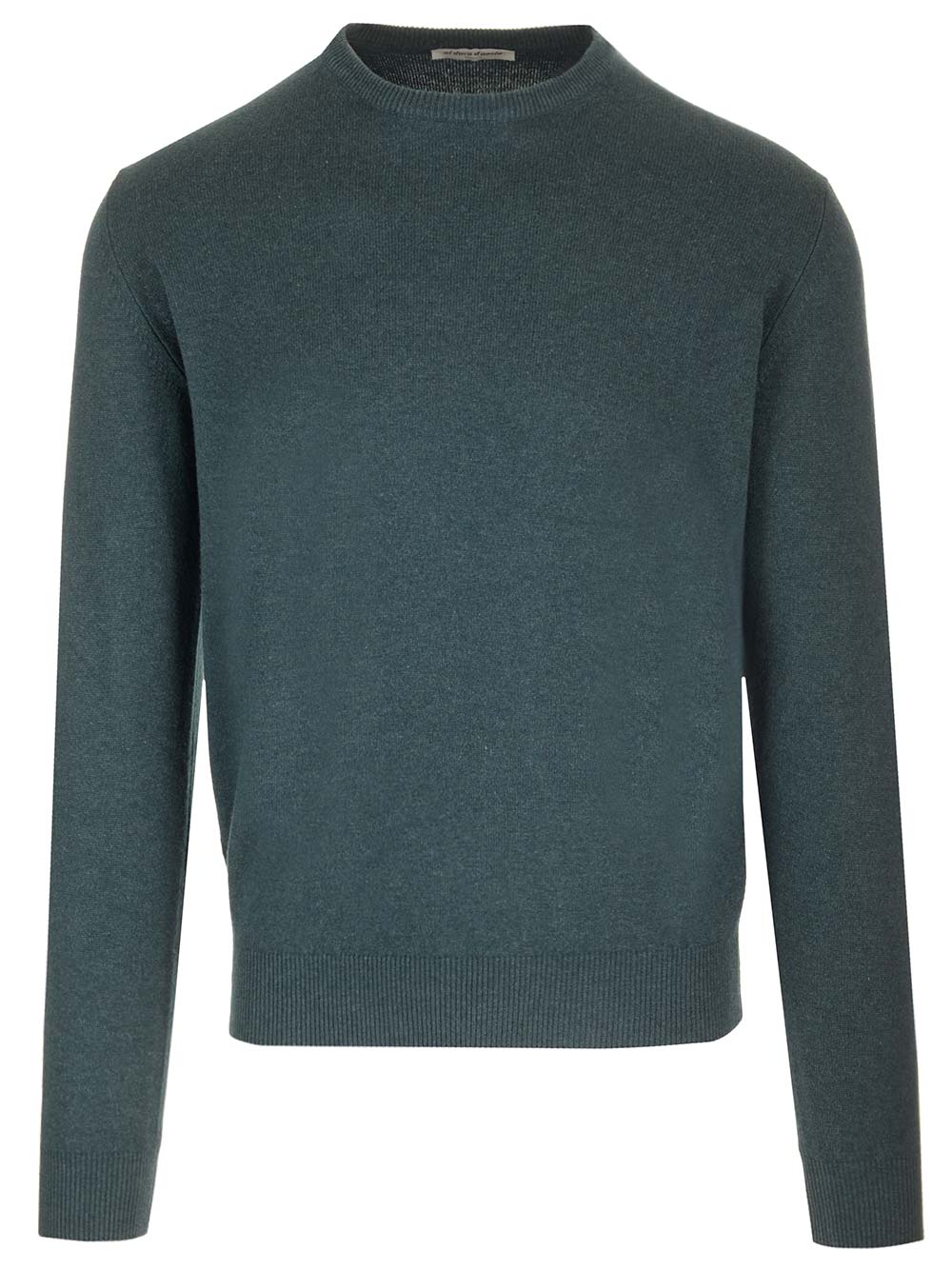Al Duca D'Aosta Wool And Silk Crew Neck Sweater Knitwear - Verde | 9ba5b8def251434c4848a2f354c58a96ec0b78af