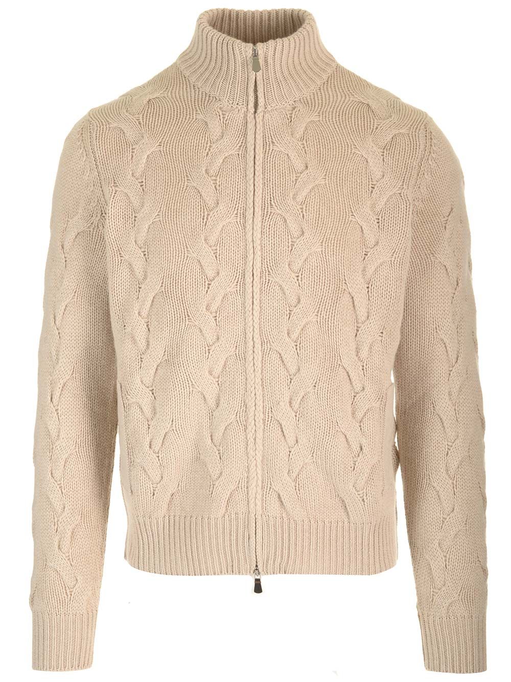 Al Duca D'Aosta Cashmere Blend Cardigan Knitwear - Beige | 94c999e759ea96630c43bcf65715d9f82df554c4