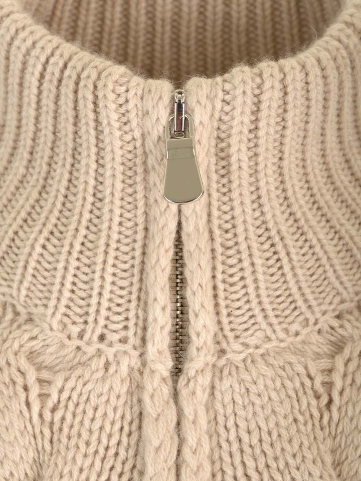Al Duca D'Aosta Cashmere Blend Cardigan Knitwear - Beige | 84f042a0e16d07708858fabffe6faffaa064f308