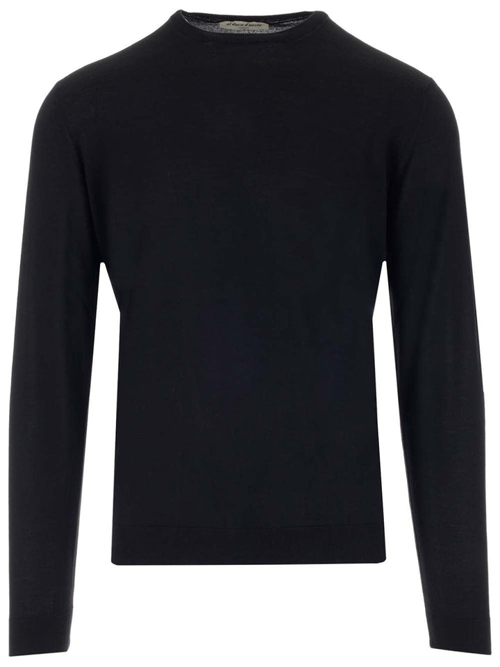 Al Duca D'Aosta Wool And Silk Crew Neck Sweater Knitwear - Blu | af38e9bd0587ec03ec5763cc012c910fb5d5af64