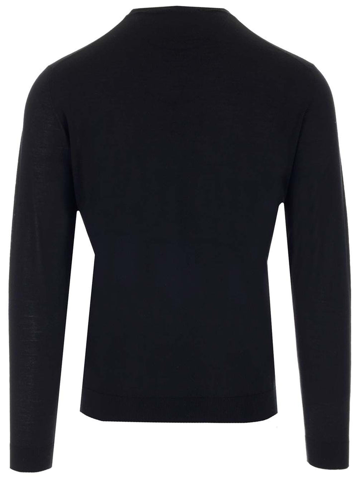 Al Duca D'Aosta Wool And Silk Crew Neck Sweater Knitwear - Blu | 89fd6a74d907ef39ff9673f3ba3904b95859ff0c