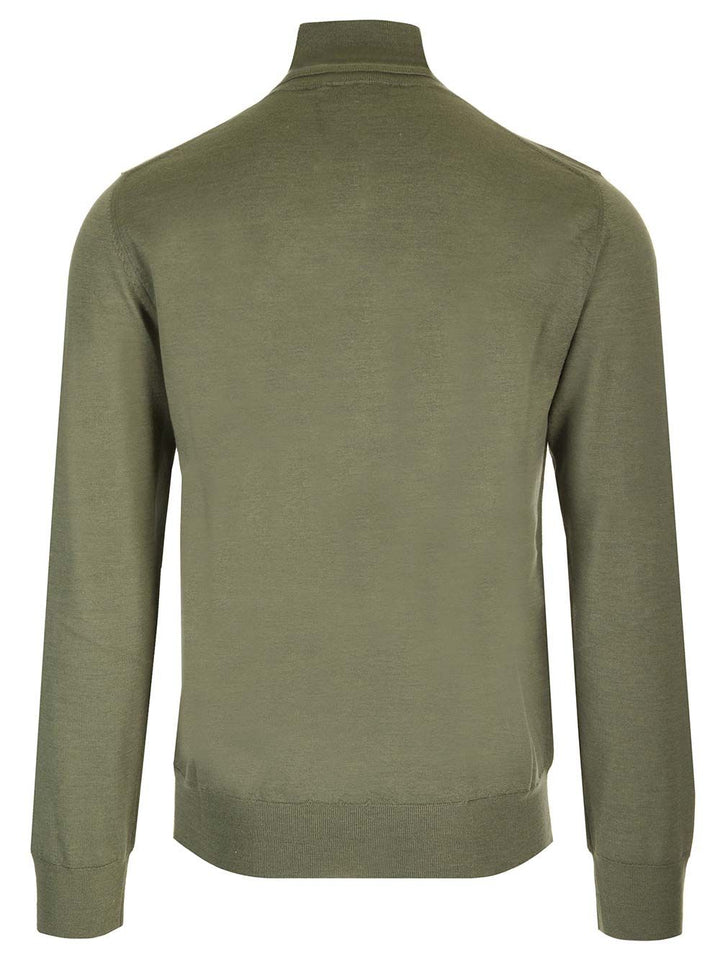 Al Duca D'Aosta Cashmere And Silk Turtleneck Sweater Knitwear - Verde | 2b678e4ae5ddee40fa410cdde2713ebca488bfe8