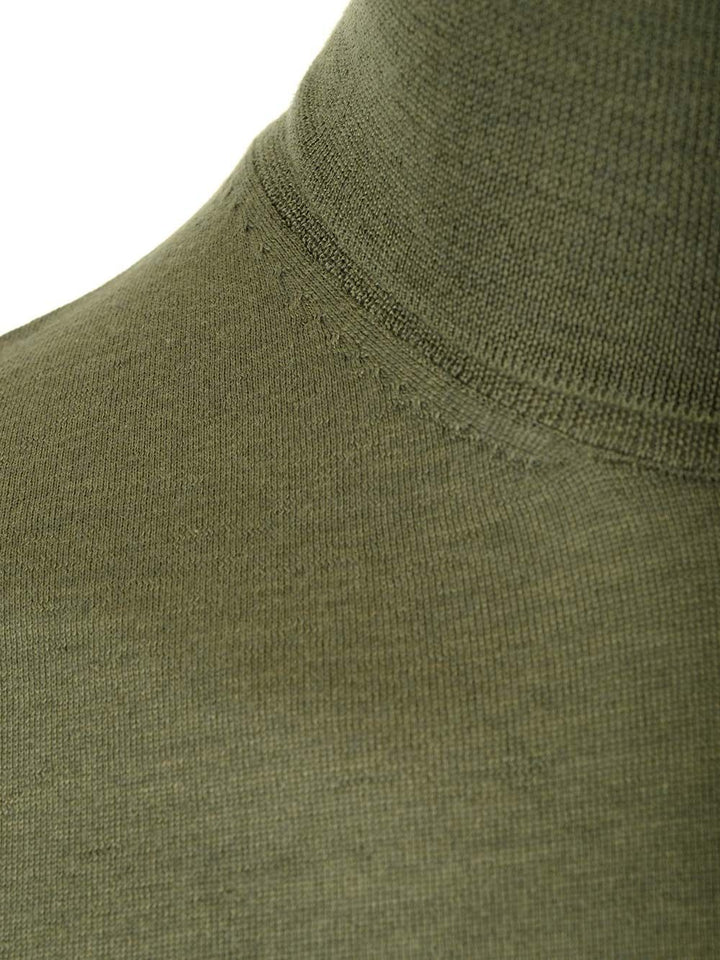 Al Duca D'Aosta Cashmere And Silk Turtleneck Sweater Knitwear - Verde | e316a6e5a59c59f22da5e2d2e4fab5469d883539