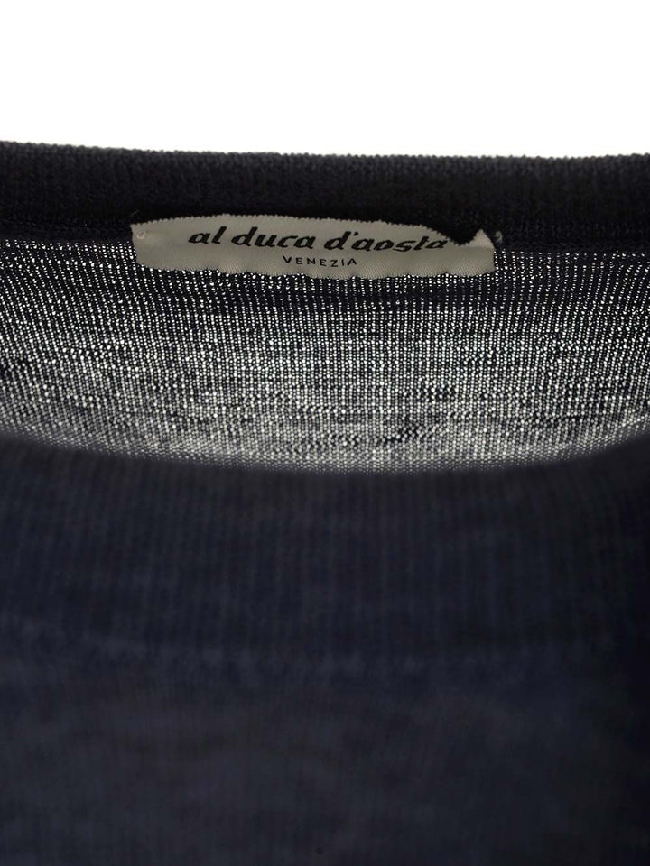 Al Duca D'Aosta Crewneck Sweater Knitwear - Blu | 5e9df3dc43ded968721743e5cef8fff921fa9d4c