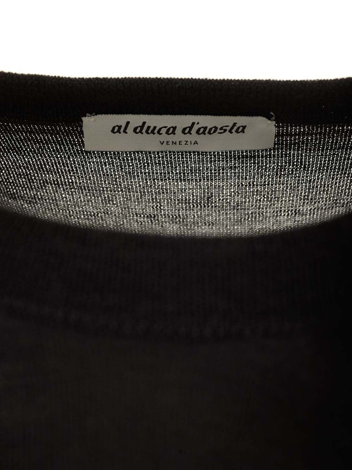 Al Duca D'Aosta Crewneck Sweater Knitwear - Nero | 163d9bdcbbcdd1e76df41f38c51c1c85268ba322