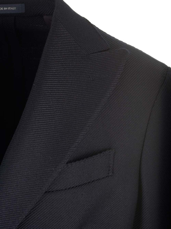 Al Duca D'Aosta Double-Breasted Wool Jacket Giacche - Blu | 7fc2d8a9b496df3a2e33b6eb1a121aa148fd307c