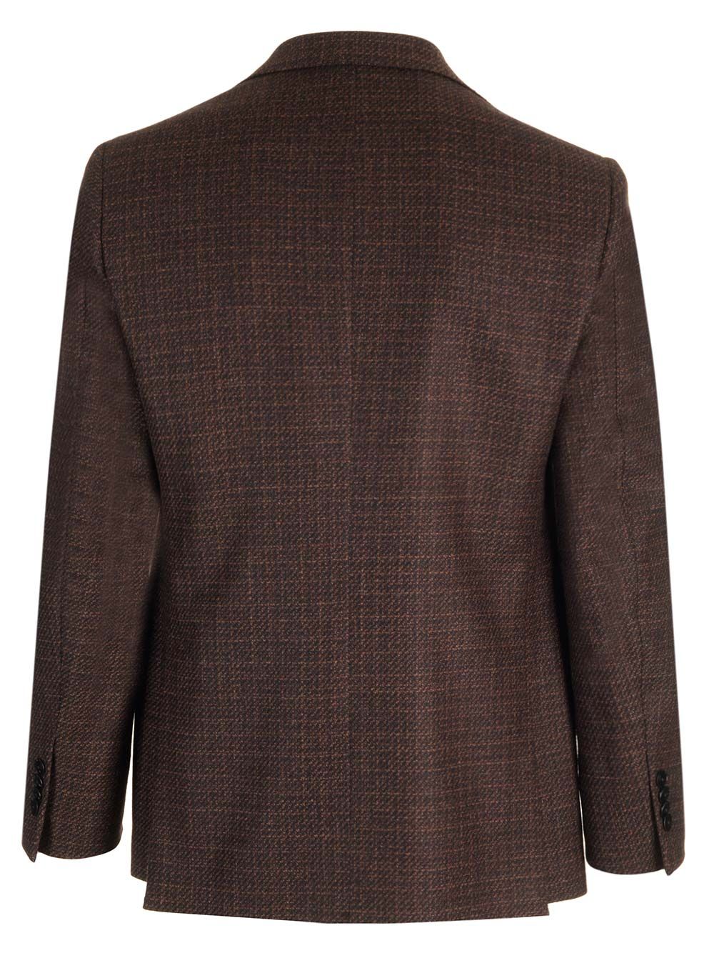 Al Duca D'Aosta Wool Melange Blazer Giacche - Marrone | 2bd68f8200341191d845afc0894ff5a513015e49