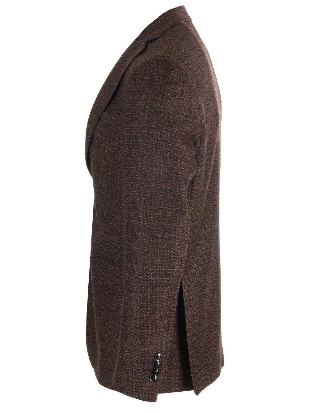 Al Duca D'Aosta Wool Melange Blazer Giacche - Marrone | 4ec8aeeba2b8ad2627b816a4b3ee1c18aec57219