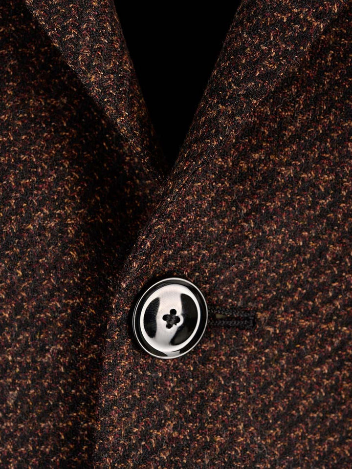Al Duca D'Aosta Wool Melange Blazer Giacche - Marrone | 870550bc3ae479b3063646de47a9a81c6db07d5c
