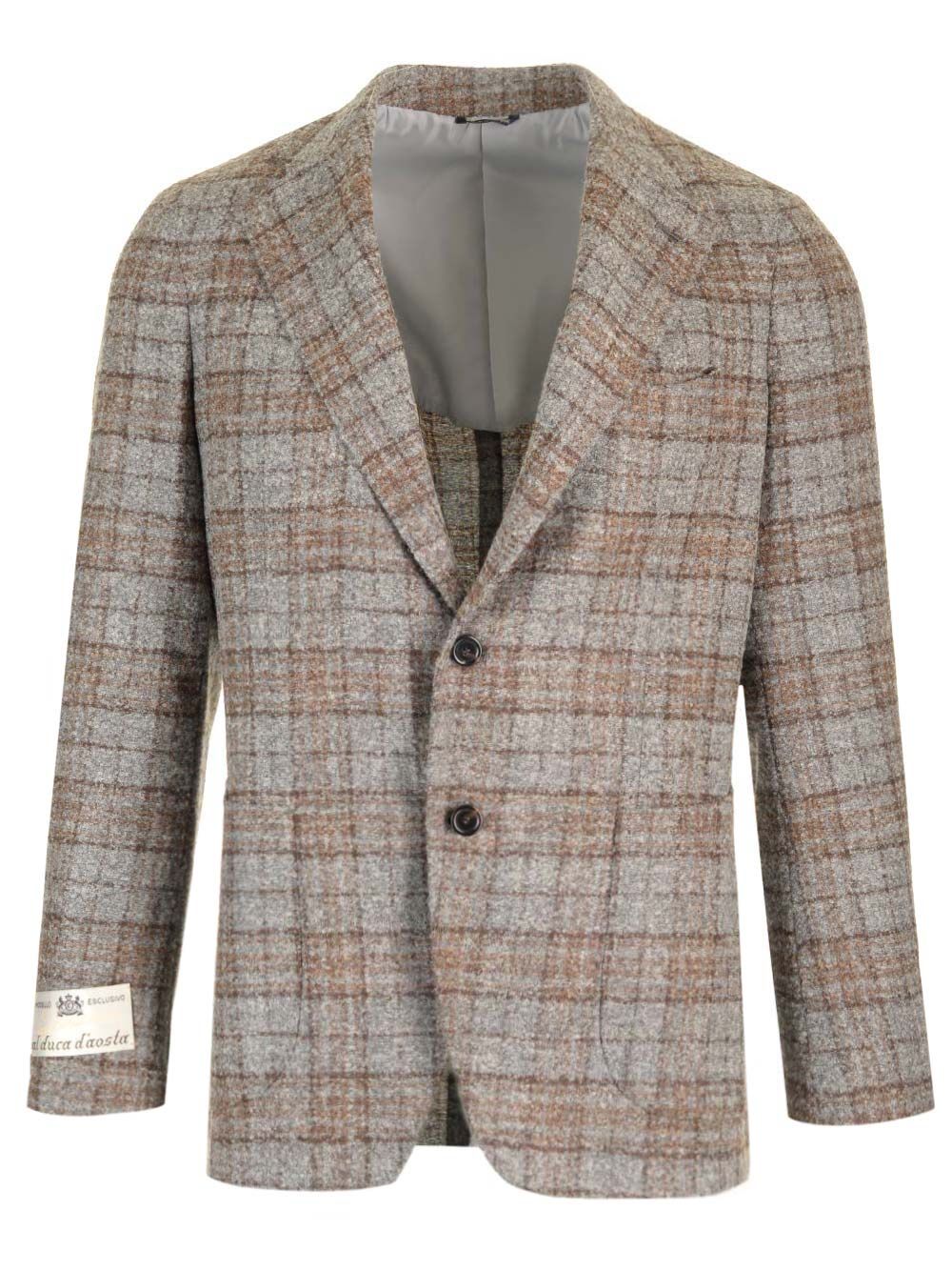 Al Duca D'Aosta Tartan Jacket Giacche - Grey | 22e3447175ae4e901b59558a7a175d1ae0e5db42