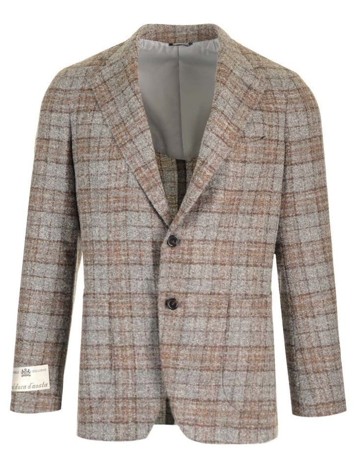 Al Duca D'Aosta Tartan Jacket Giacche - Grey | 22e3447175ae4e901b59558a7a175d1ae0e5db42