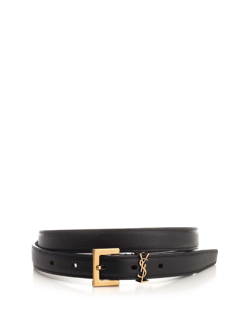 Saint Laurent Cassandre Belt Cinture - Nero | 711853226b3164efdecac9bbea0ea1b388b87bd5