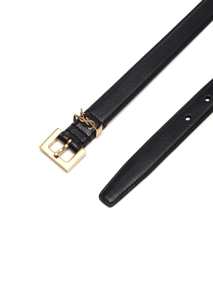 Saint Laurent Ysl Logo Belt Cinture - Nero | 16b875bcca3af980d52cc134a8afccc93b355764