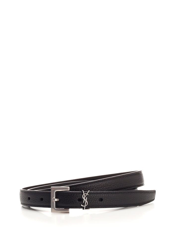 Saint Laurent Cassandre Belt Cinture - Nero | db4d506d860e767520fd23c6ed18c17f1b4dbdf3