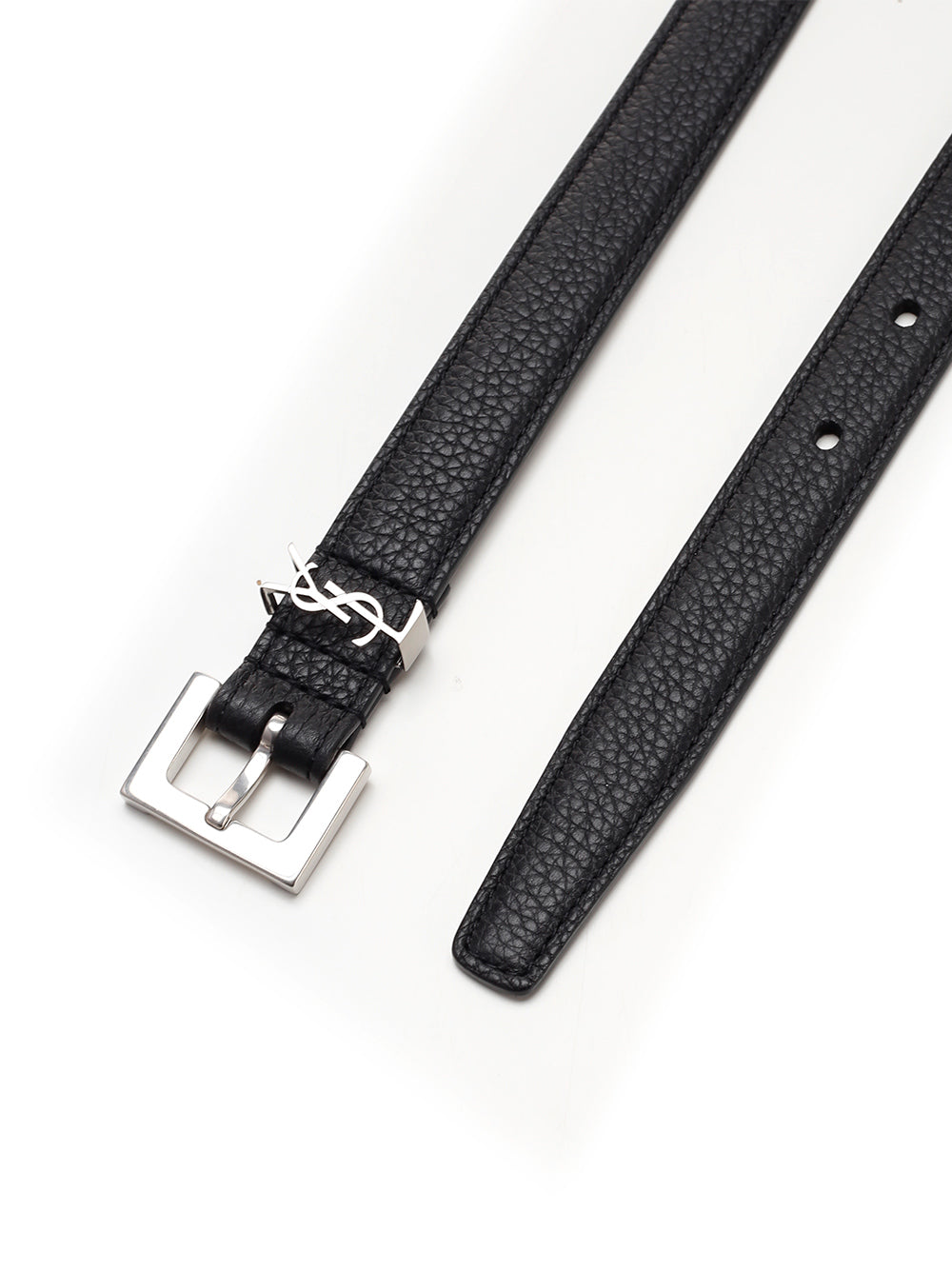 Saint Laurent Cassandre Belt Cinture - Nero | 5617b421cb3710ade23551076ff2ca55a93f1ba3