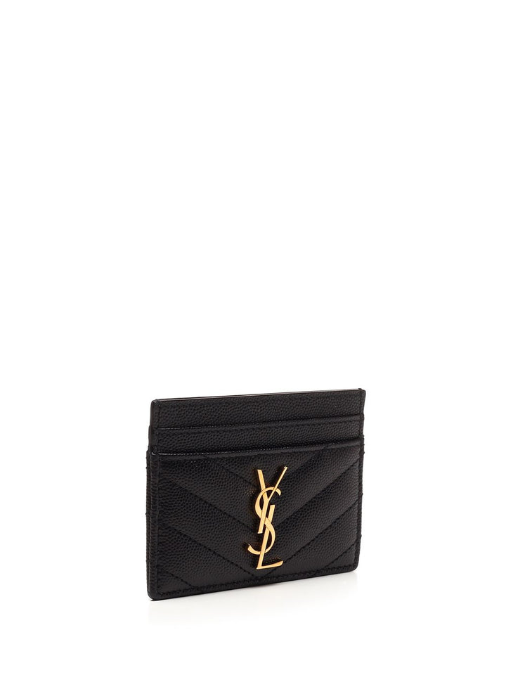 Saint Laurent Monogram Card Case Small leather goods - Nero | f296a3fbfb8f8b82fb901141765aef6b4def2780