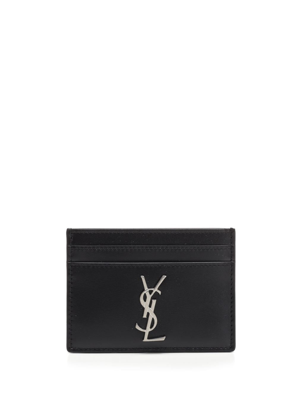 Saint Laurent Cassandre Card Holder Wallets - Nero | 21d0445dd62cd314d2faaaf55ab1efd5b899c3a2
