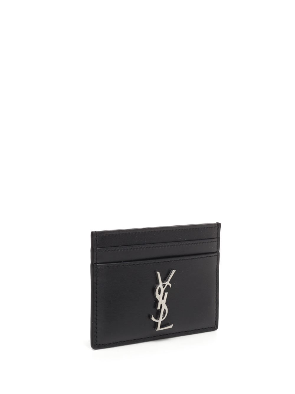 Saint Laurent Cassandre Card Holder Wallets - Nero | 94601b44da1aaa92c92c886701c5fabf564cb805