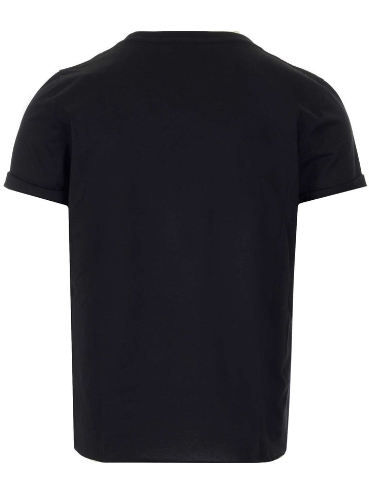Saint Laurent Classique Crewneck Short Sleeve With Logo T-Shirt - Nero | ddb74bbdca4f0121ee99abe4d03f5c3e5e32cdc7