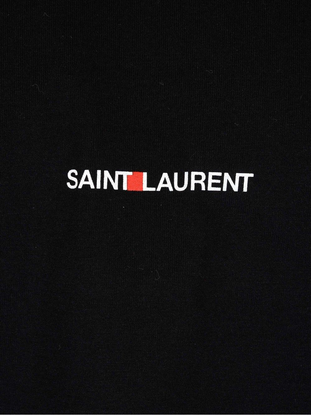 Saint Laurent Classique Crewneck Short Sleeve With Logo T-Shirt - Nero | b2dd8ed0a6131219779f3bfade65ac4a7ccc84ef
