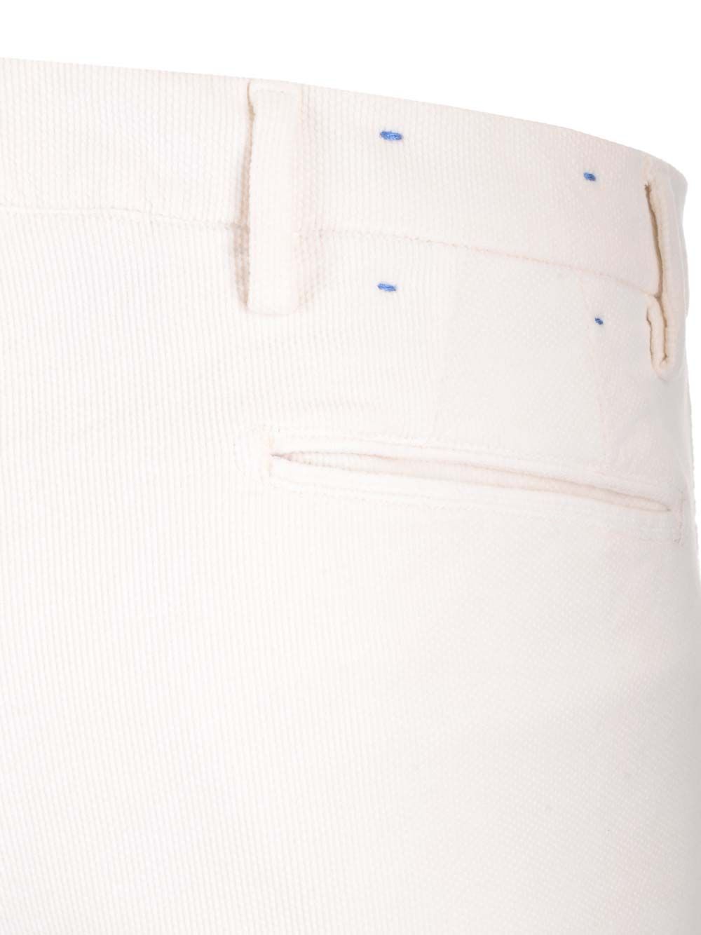 Al Duca D' Aosta 1902 Velvet Cargo Trousers - Bianco | ed4a5dcc8a2c03acc0dccae19a02967aea57e9ad