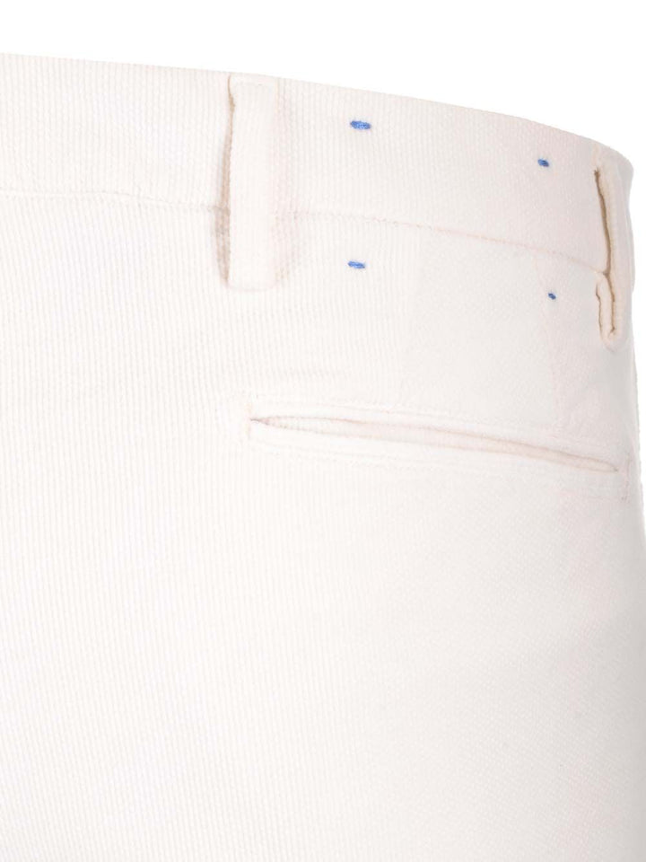 Al Duca D' Aosta 1902 Velvet Cargo Trousers - Bianco | ed4a5dcc8a2c03acc0dccae19a02967aea57e9ad