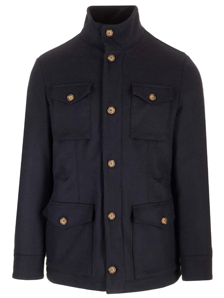 Al Duca D'Aosta Blue Safari Jacket Giacche - Blu | 22b5585db7d78cdbf7fd27df7a3dcaba7db42b23