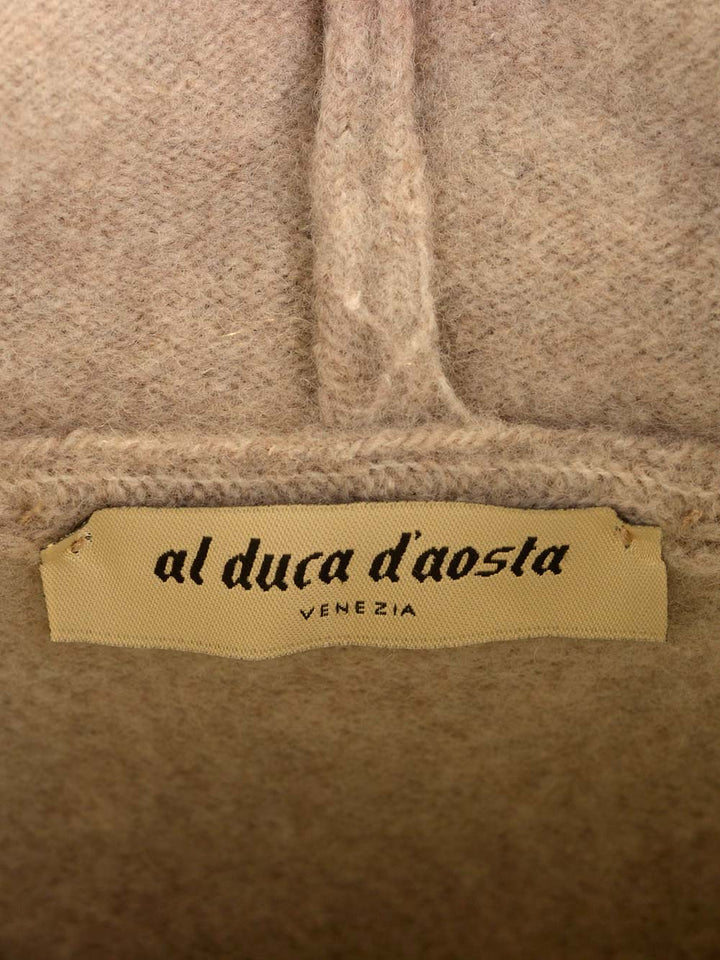 Al Duca D'Aosta 1902 Wool Sweater With Hood Knitwear - Beige | 3b208e9c3b8102c23ee94729024840edb4bb022b