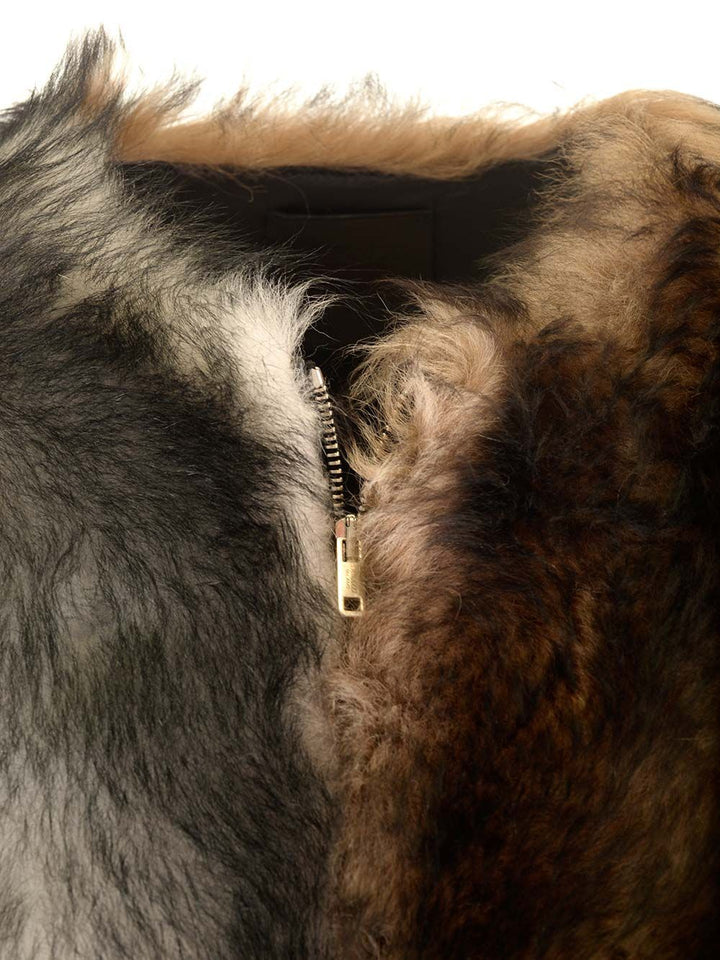 Durazzi Milano Crewneck Fur Coat Giacche - Multicolor | 885b1692fecb5a281294bea54495bfa4ab622b1a