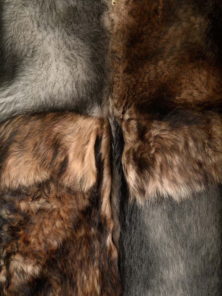 Durazzi Milano Crewneck Fur Coat Giacche - Multicolor | f2f6955905bc7428afa273f46382f47a88f220aa