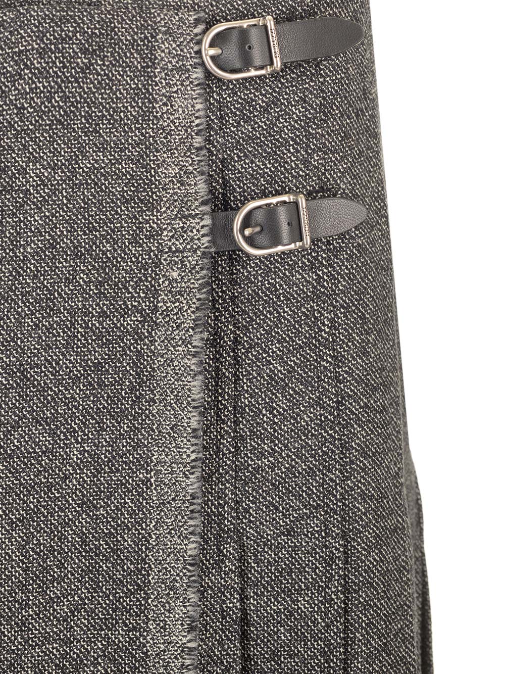 Durazzi Milano Pleated Midi Kilt Skirt Melange Black Gonne - Grey | d3bbd8a345065f4f68d9ec1f0a3d961b6e46db21