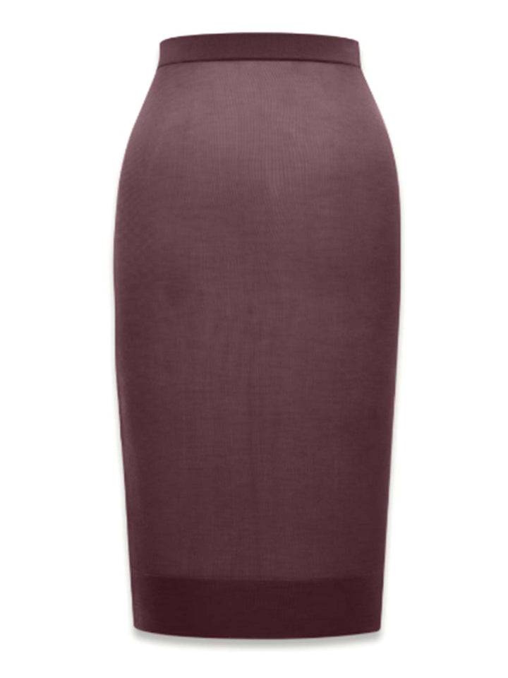Saint Laurent Pencil Skirt Gonne - Bordeaux | 9f08e2c7e9ff4a3b1476bce971852877741c62ee
