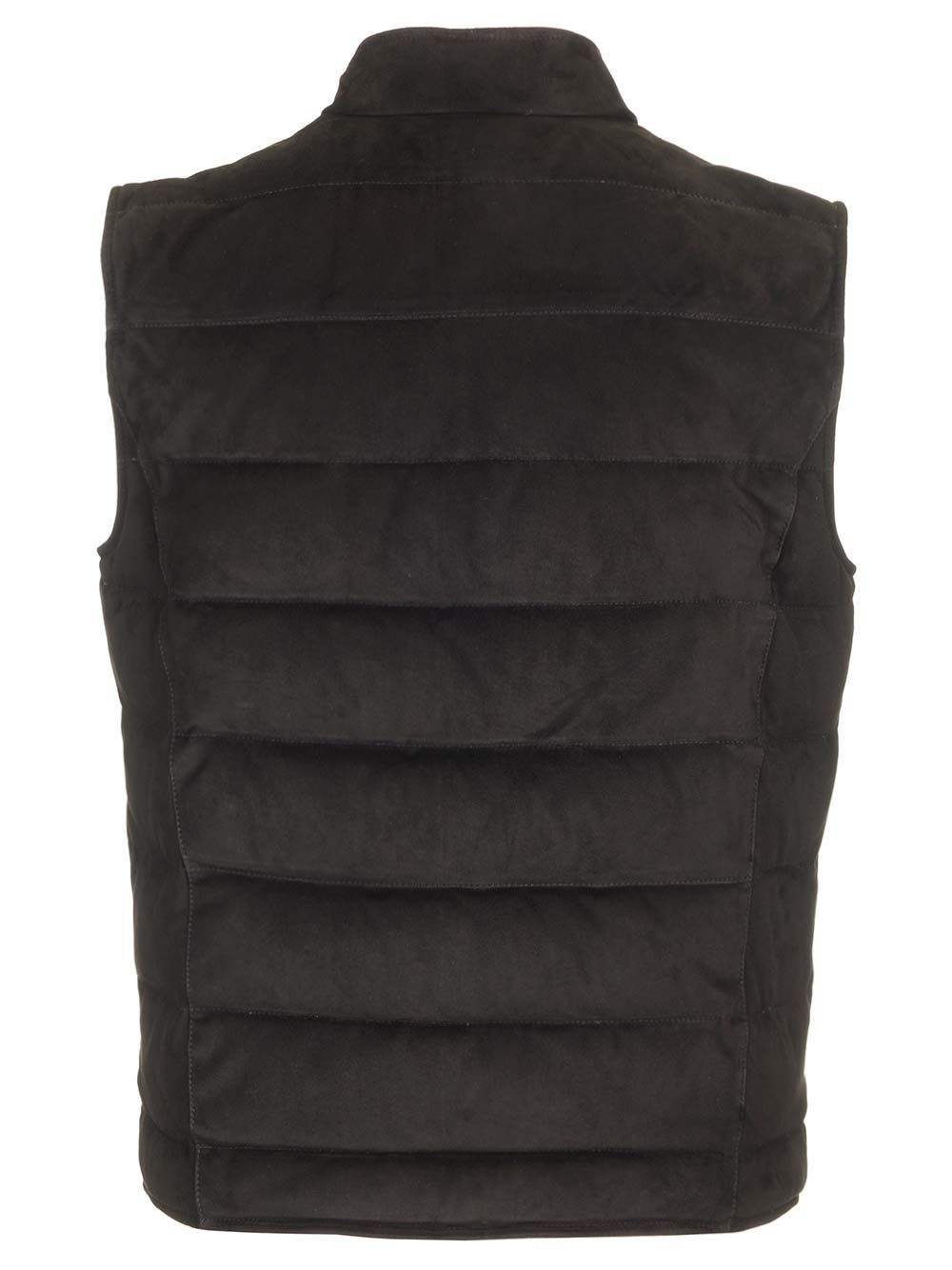 Al Duca D'Aosta Suede Padded Vest Giacche - Nero | 4841f5d766a50faa1f16ffc26425b79563857345