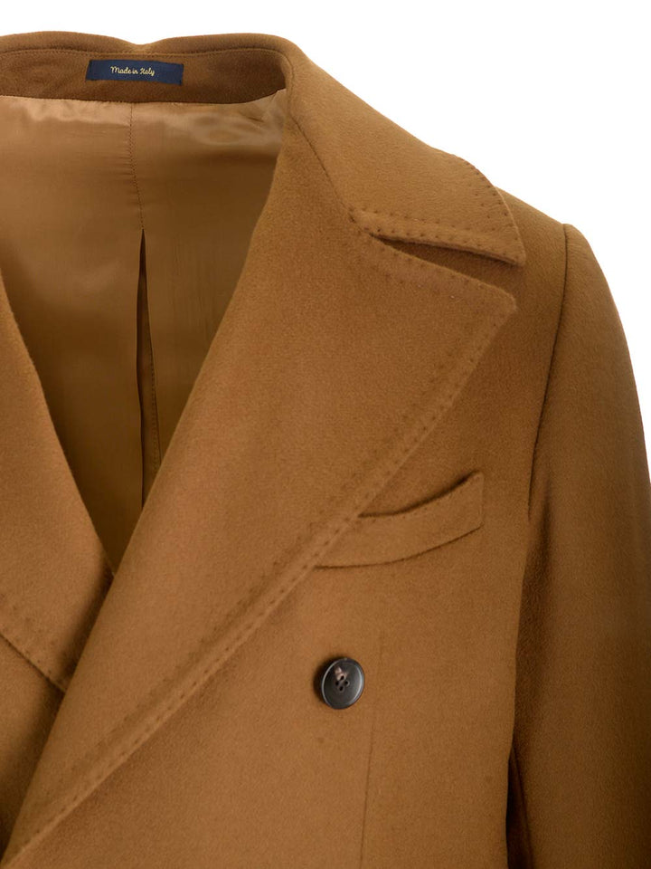 Guarinucci Ulster Tobacco Coat In Virgin Wool And Cashmere Coats - Marrone | 6154a2b99e2d8c9804e680f8e65286ec0f8b64ae