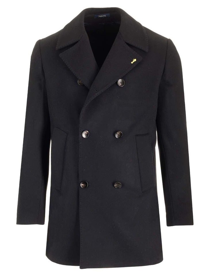 Guarinucci Short Double-Breasted Coat Giacche - Blu | 1ce2a2f01a3f6372836ab6b227db06155019299b