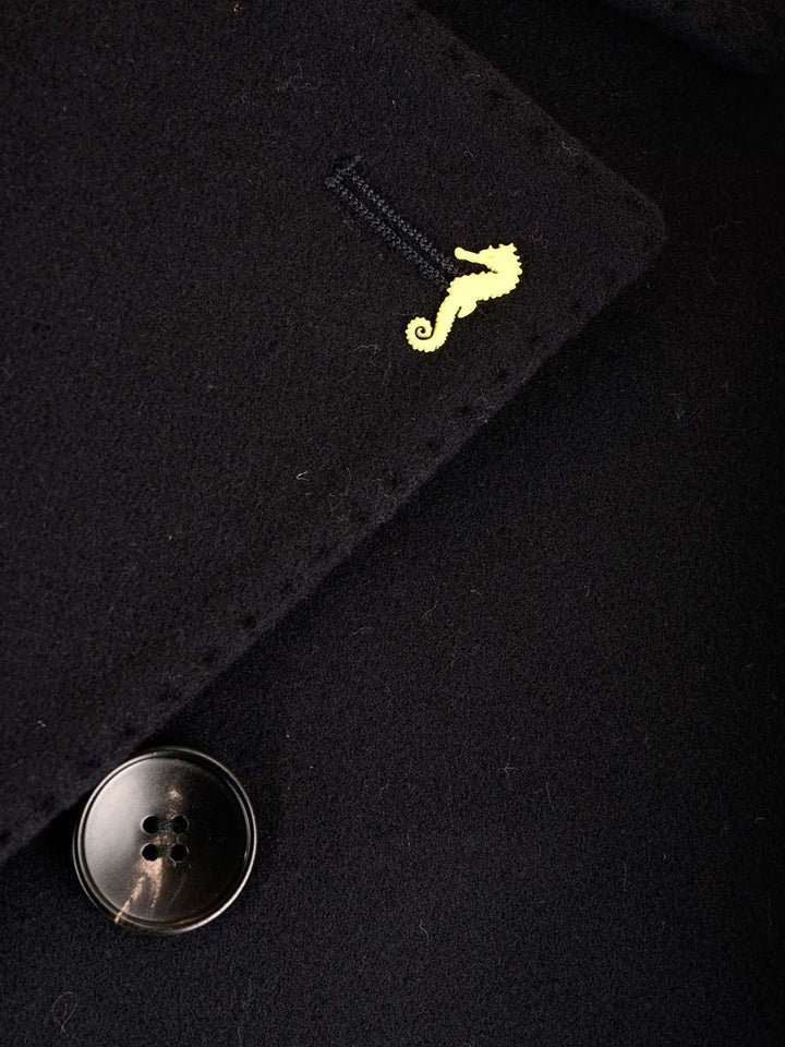 Guarinucci Short Double-Breasted Coat Giacche - Blu | a55152edd0f7389fd1d98146139bf932a3e66ead