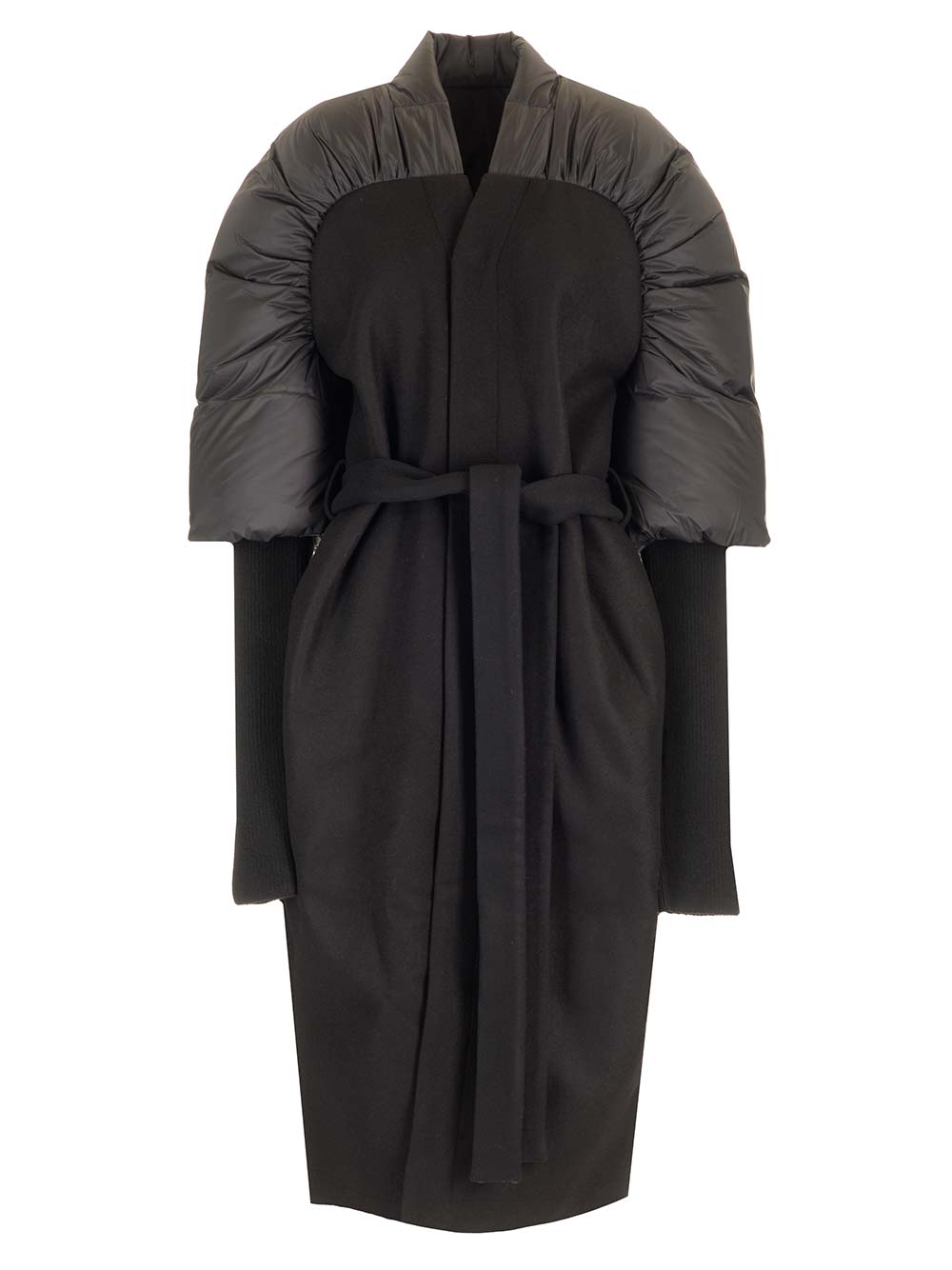 Rick Owens Duvetina Coats - Nero | 1141a6b9164b6004b090326e08c2e14176a818d6