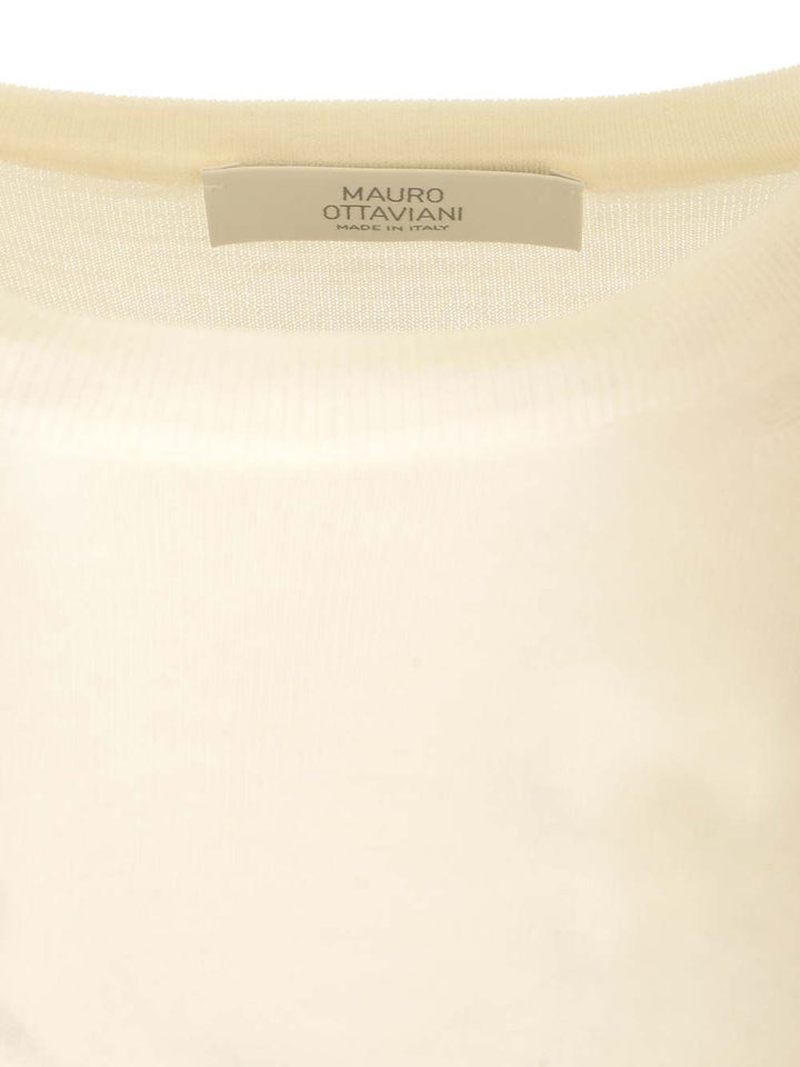 Mauro Ottaviani Crew Neck Sweater Knitwear - Bianco | fb08bba2d10294e4c8663c32a32ff8dc076ce5a1