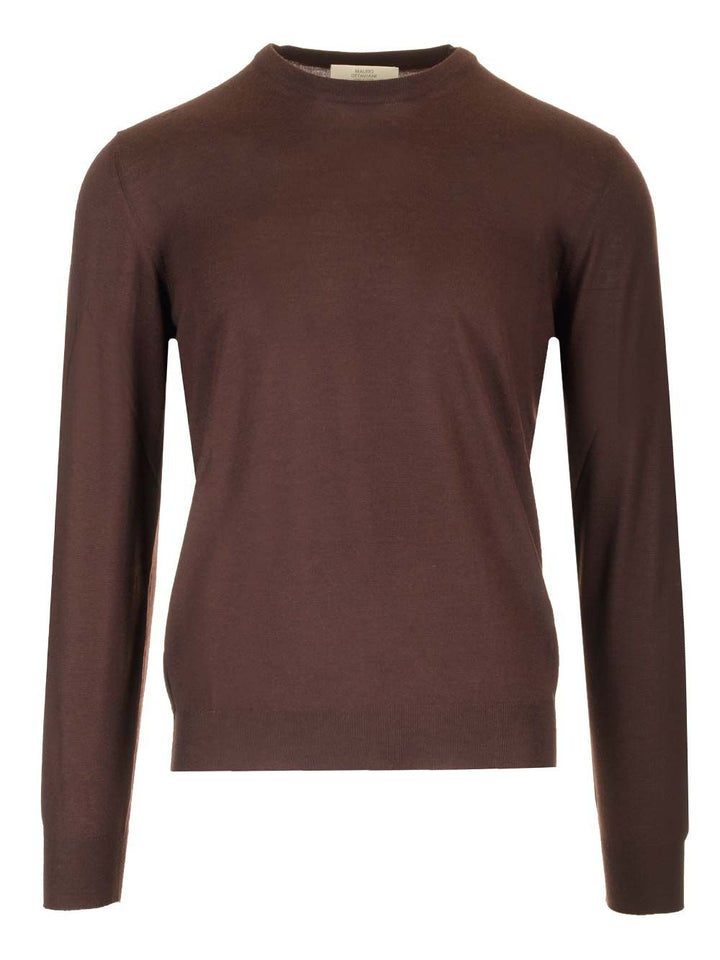 Mauro Ottaviani Crew Neck Sweater Knitwear - Marrone | 9db82bc3171c8be81b7439616c28992f29c07add