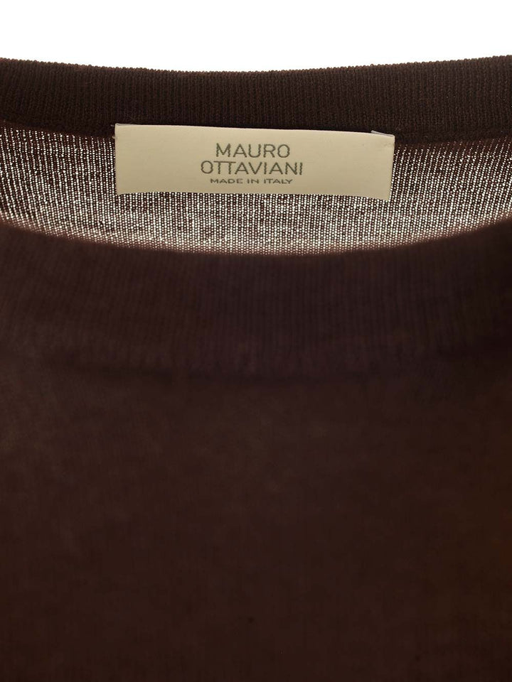 Mauro Ottaviani Crew Neck Sweater Knitwear - Marrone | b55308714f819d9f8941682274781bed06ecc4c6