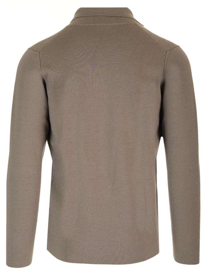 Al Duca D'Aosta Blue Double-Breasted Jacket Knitwear - Marrone | 94149c7448823b6dcf1642150309737e02a29e31